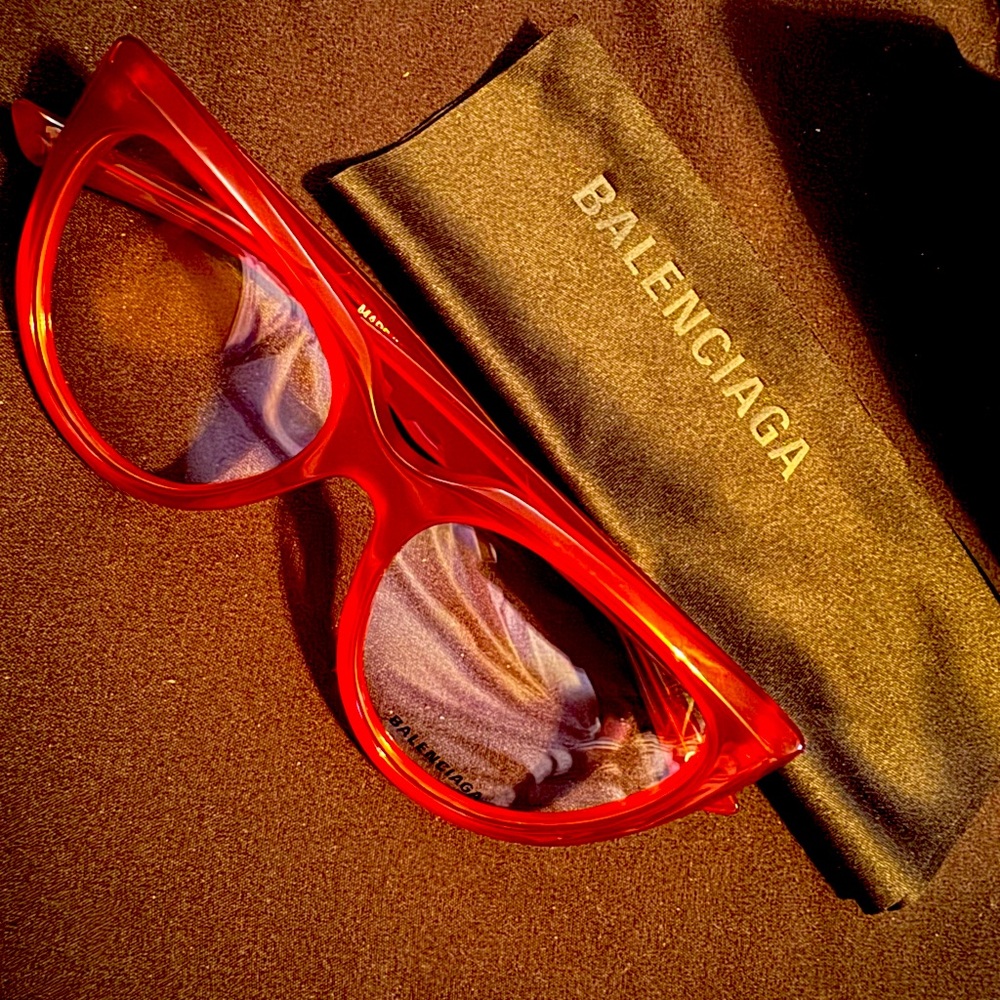 Balenciaga Bold Red Sunglasses